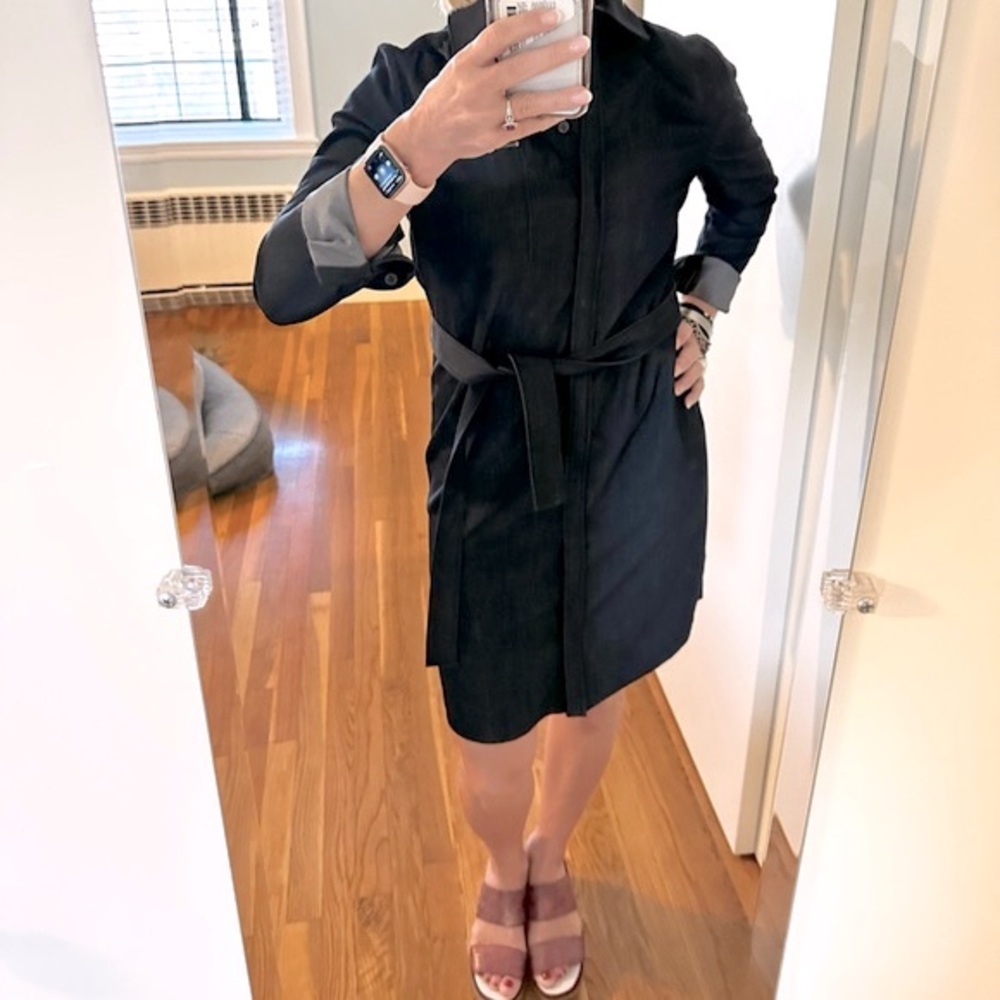 Tahari Dark wash Denim Dress - Picture 9 of 13